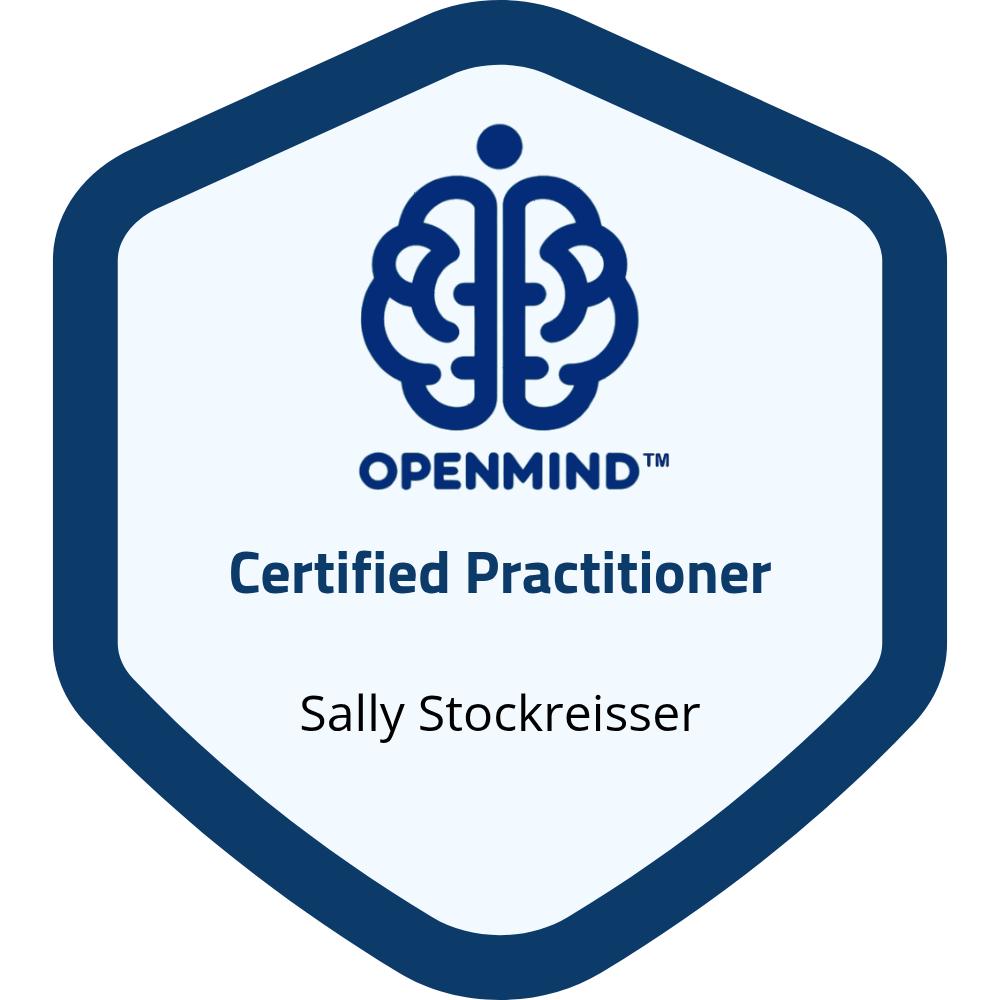 Openmind Certified Practitioner badge for Sally Stockreisser